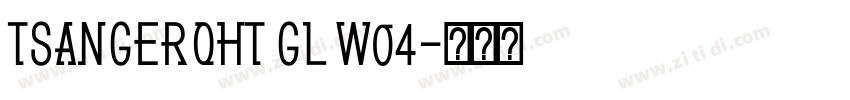 TsangerQHT GL W04字体转换